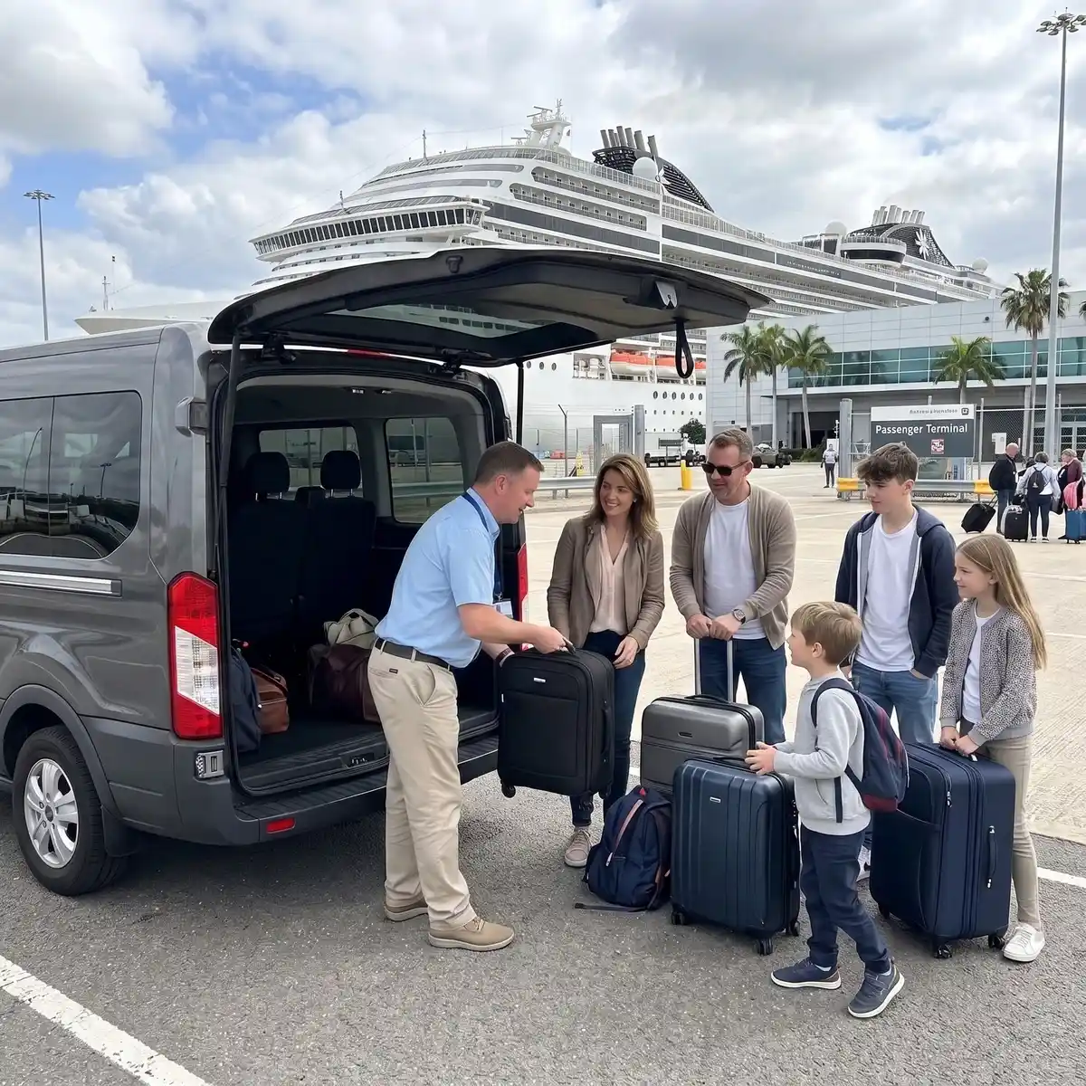 Familia transfer crucero dover maletas van